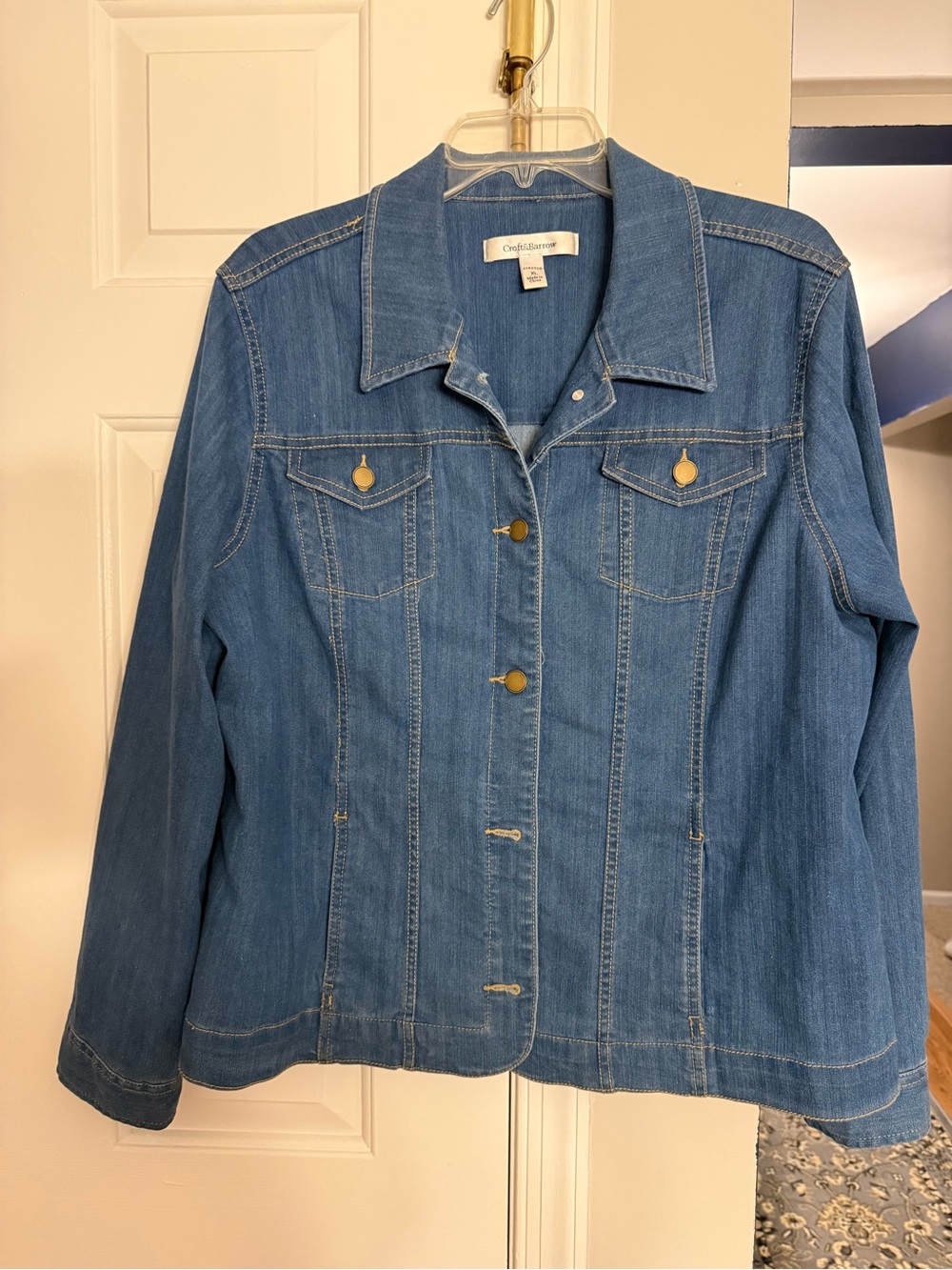 croft & barrow Medium Blue Denim Jacket